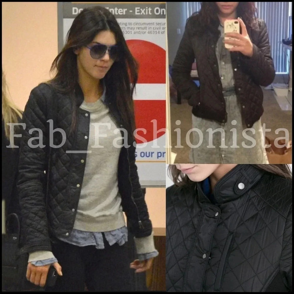 Zara Black quilted jacket Coat size small - Picture 7 of 8